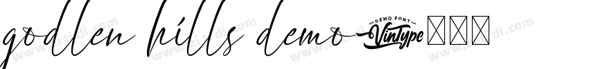 godlen hills demo字体转换